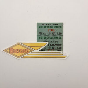 ORIGINAL HARLEY 1940’s (RACE TICKET) PRISON CITY M/C -WLDR, KNUCKLEHEAD