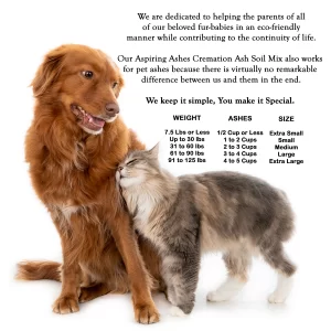 Soil Cremation Mixture for Pet Ashes: Extra Large Pet Memorial Kit