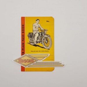 ORIGINAL HARLEY 1948 HUMMER 125 CLUB PASS BOOK – KNUCKLEHEAD