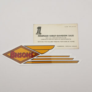 ORIGINAL HARLEY (1970’s MOLENAAR H-D) BUSINESS CARD- SHOVELHEAD, KNUCKLEHEAD