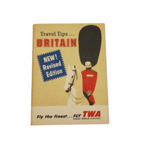 Vintage 1958 TWA Travel Brochure Tips – BRITAIN