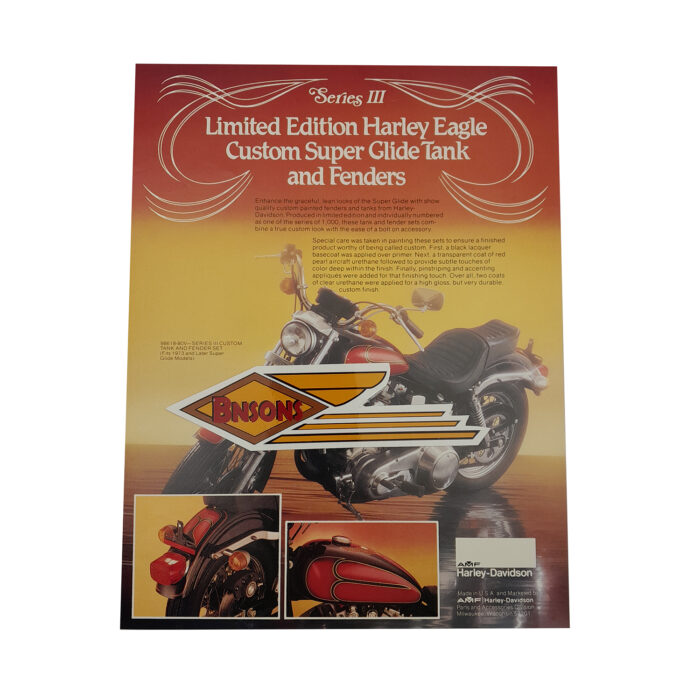 NOS ORIGINAL HARLEY 1980 CUSTOM PAINT FLYER - SHOVELHEAD, KNUCKLEHEAD - Image 2