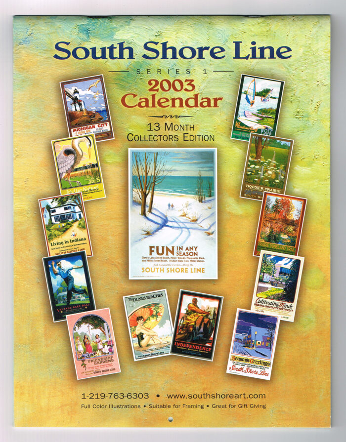 Original "South Shore Line" 2003 Calendar - Image 2