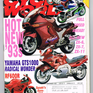 VINTAGE CYCLE WORLD MAGAZINE Dec 1992 Bike Pictures, Articles, Harley