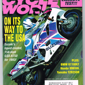 VINTAGE CYCLE WORLD MAGAZINE Sept 1992 Bike Pictures, Articles, Harley