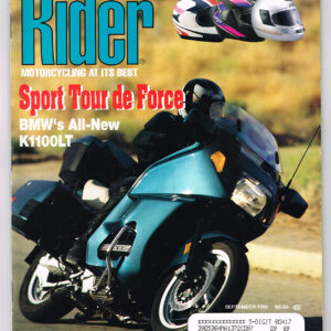 VINTAGE RIDER MAGAZINE SEPT 1992 Bike Pictures, Articles, Harley-KNUCKLEHEAD