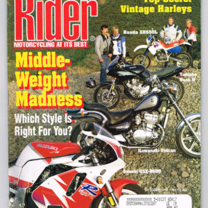 VINTAGE RIDER MAGAZINE OCT 1992 Bike Pictures, Articles, Harley-KNUCKLEHEAD