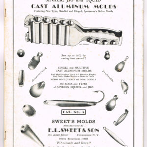 Original Vintage Fishing Cast Aluminum Mold Catalog