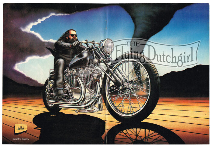 Vintage Easyriders 1980s David Mann Centerfold Art Harley