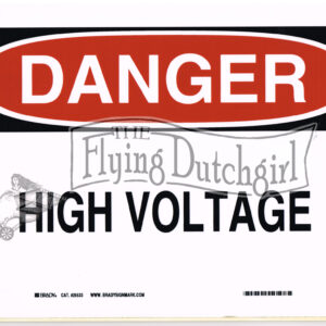 DANGER ‘ High Voltage’ Industrial Plastic Sign