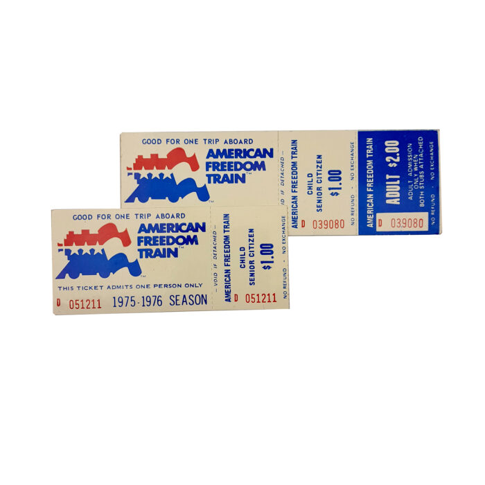 1975-1976 American Freedom Train Tickets