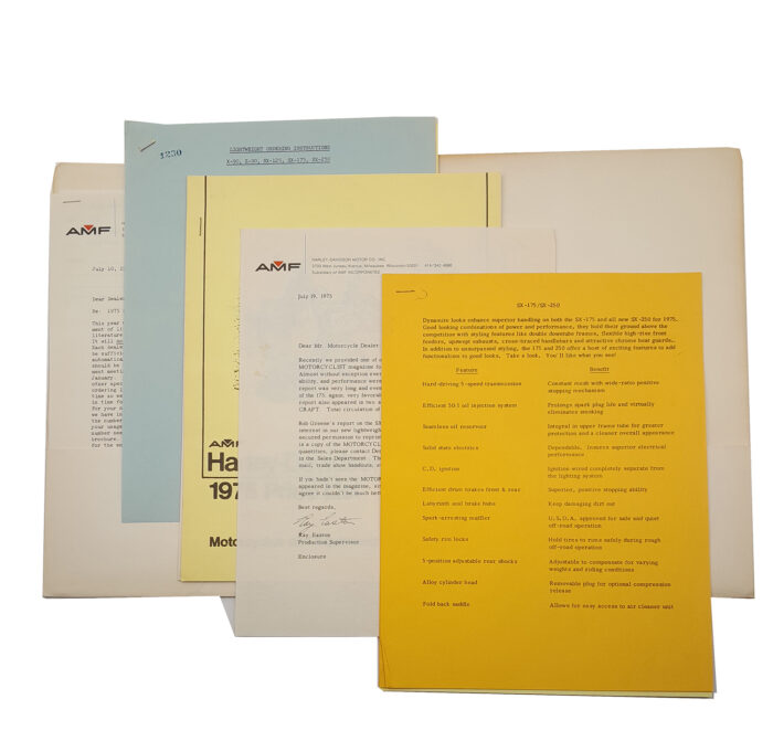 1975 Harley-Davidson Factory Lightweight Motorcycle Dealer Sales Folder - Image 5