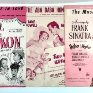 Vintage Original 1940s Hollywood Cinema Music Sheets Lot 3, Dinah Shore  Sinatra