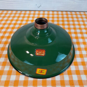 Vintage 1940s-50s Benjamin 12″ Porcelain Shade Farm Barn Gas Station Industrial