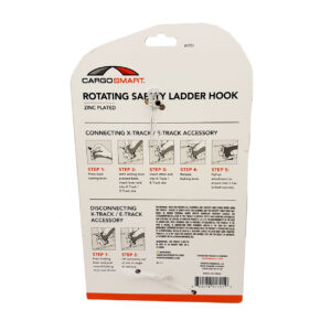 CargoSmart  Rotating Safety Ladder Hooks (2) #1701, For E-TRACK – X-TRACK