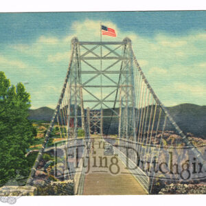 Vintage 1940’s “Suspension Bridge” Royal Gorge, Colo. Linen Postcard