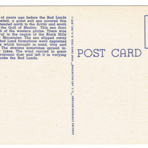 Vintage 1940’s “Vampire Valley” Bad Lands, S. Dakota. Linen Postcard