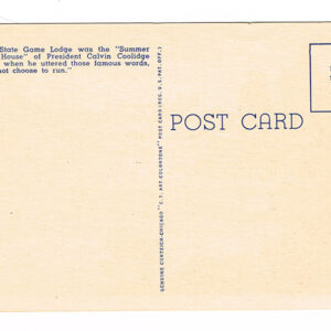 Vintage 1940’s “Game Lodge” Custer State Park, Black Hills S.D. Linen Postcard