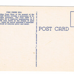 Vintage 1940’s “Fish Creek Canyon” Apache Trail, Arizona. Linen Postcard