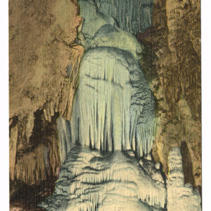 Vintage 1940’s “Frozen Watefalls” Carlsbad Caverns, New Mexico. Linen Postcard