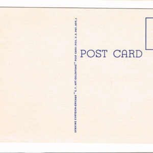 Vintage 1940’s “Fountain” Sault Ste. Marie, Mich. Linen Postcard