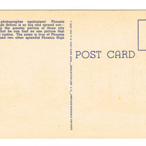 Vintage 1940’s “Van Buren Street” Phoenix, Ariz. Linen Postcard