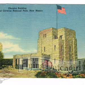 Vintage 1940’s “Elevator Building” Carlsbad Caverns, New Mexico Linen Postcard