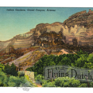 Vintage 1940’s “Indian Gardens” Grand Canyon, Ariz. Linen Postcard