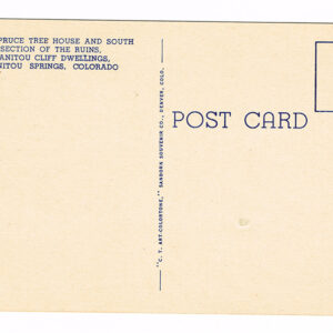 Vintage 1940’s “Spruce Tree House” Manitou Springs, Colo. Linen Postcard