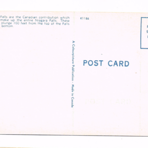 Vintage 1940’s “Horseshoe Falls” Canada. Linen Postcard