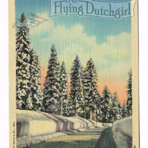 Vintage 1940’s “Snow Banks” U.S. Rt.2. Soo, Mich. Linen Postcard