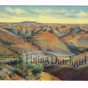 Vintage 1940’s “Painted Desert” Arizona, Linen Postcard