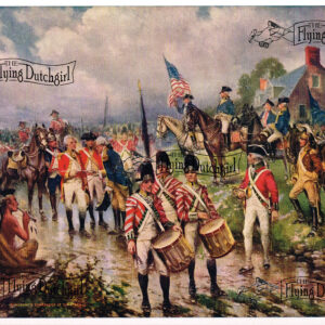 1940s Vintage Salesman Sampler Lithographic Calendar Print “Burcoyne Surrend”…