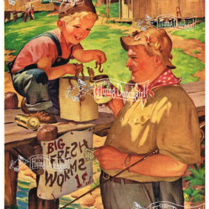 1940s Vintage Salesman Sampler Lithographic Calendar Print “Business is good”