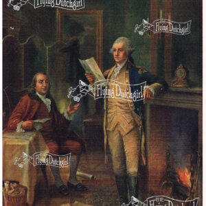 1940s Vintage Salesman Sampler Lithographic Calendar Print “George and Ben”