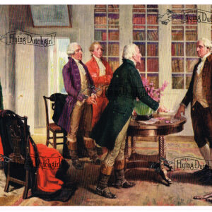 1940s Vintage Salesman Sampler Lithographic Calendar Print “Washington Noti”…