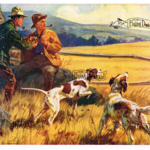 1940s Vintage Salesman Sampler Lithographic Calendar Print “The Last Match”