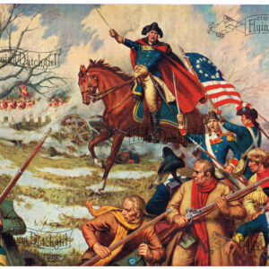 1940s Vintage Salesman Sampler Lithographic Calendar Print “General Washington