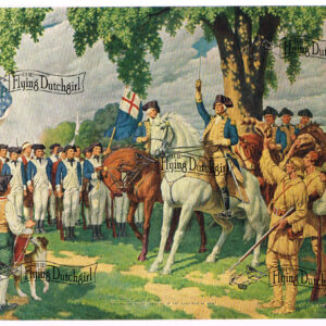 1940s Vintage Salesman Sampler Lithographic Calendar Print “Washinton takes”…