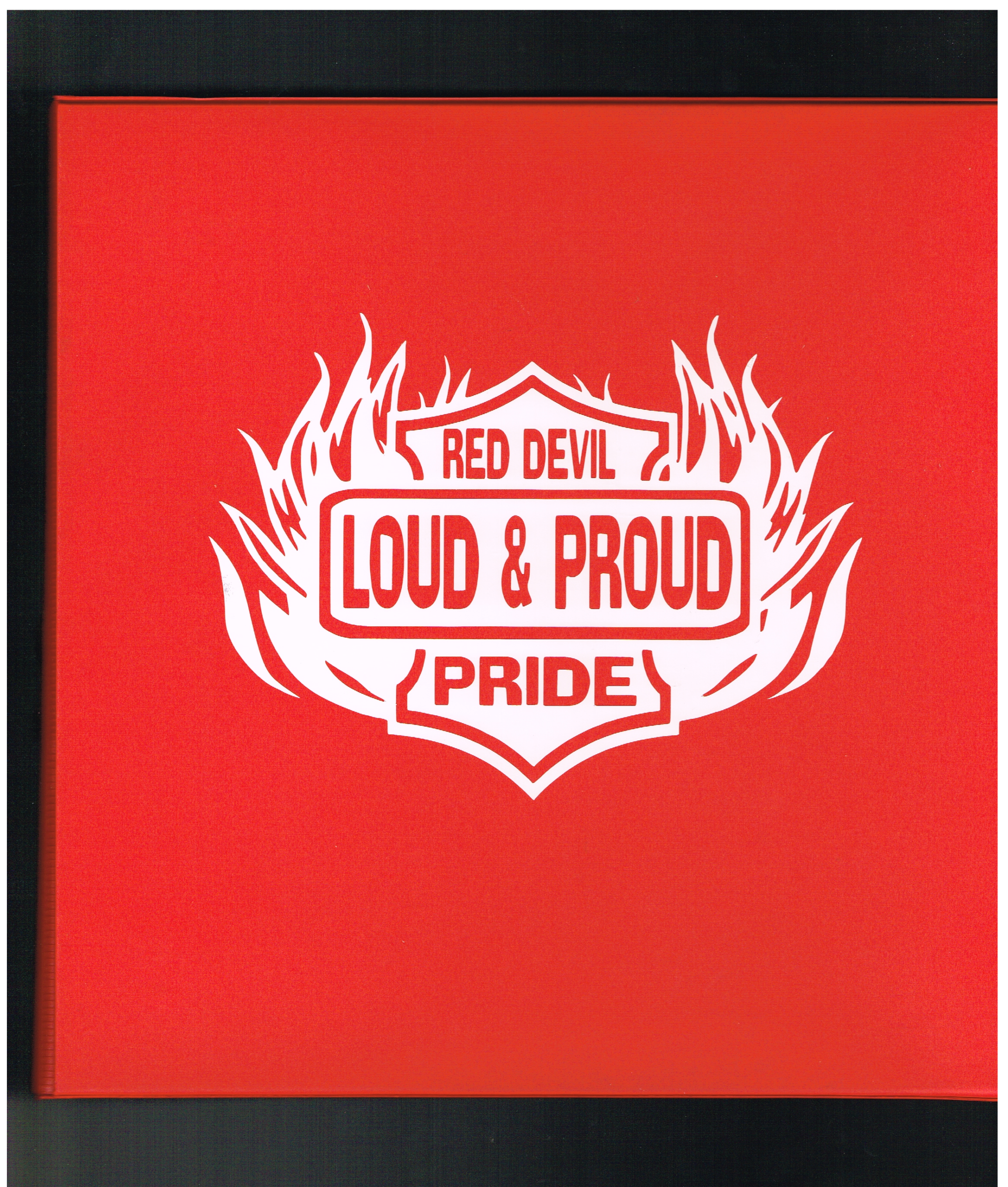 Red Devil Pride White Vinyl Decal