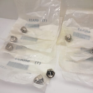 Stainless Steel, Acorn Nut Caps, Qty 9